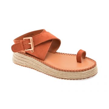 Sandale PEPE JEANS visinii, KATE SOFT, din piele intoarsa