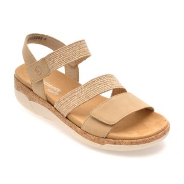 Sandale REMONTE nude, R6861, din piele ecologica