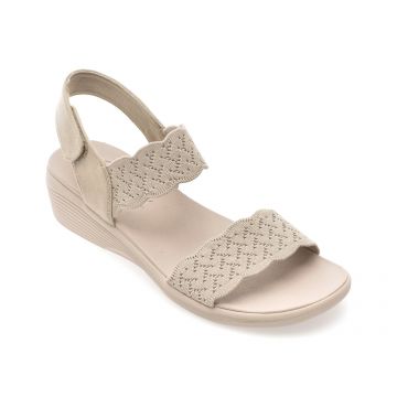 Sandale SKECHERS gri, ARYA, din material textil
