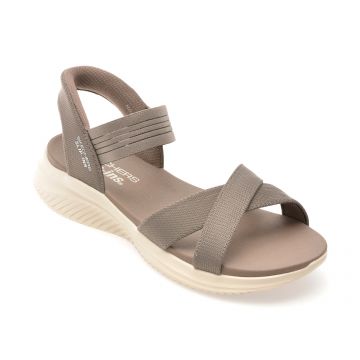 Sandale SKECHERS gri, ULTRA FLEX 3.0, din material textil