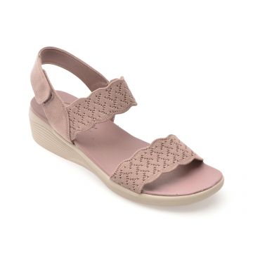 Sandale SKECHERS mov, ARYA, din material textil