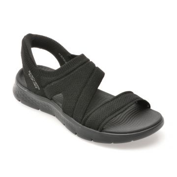 Sandale SKECHERS negre, GO WALK FLEX, din material textil