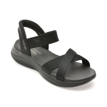 Sandale SKECHERS negre, ULTRA FLEX 3.0, din material textil