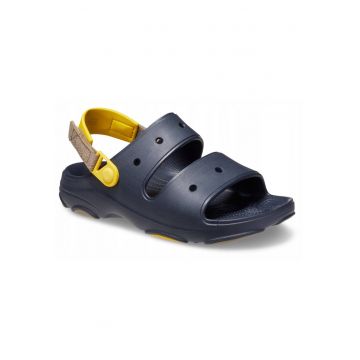 Sandale slingback cu model uni - Bleumarin