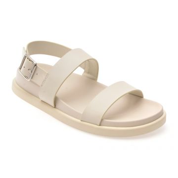 Sandale ALDO albe, LAROISEAN 121, din piele naturala