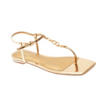 Sandale ALDO aurii, LORENZA 711, din piele ecologica