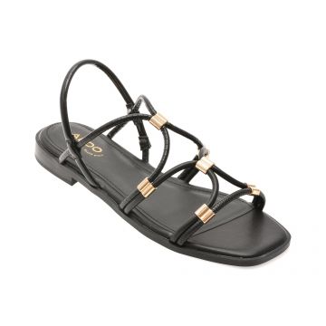 Sandale ALDO negre, BYCHAN 001, din piele ecologica