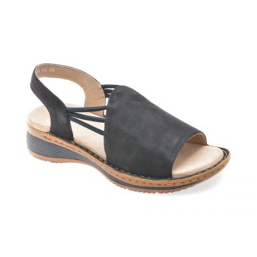 Sandale ARA bleumarin, 29005, din piele intoarsa