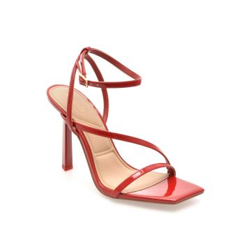 Sandale elegante ALDO rosii, SCINTILLA 600, din piele ecologica lacuita