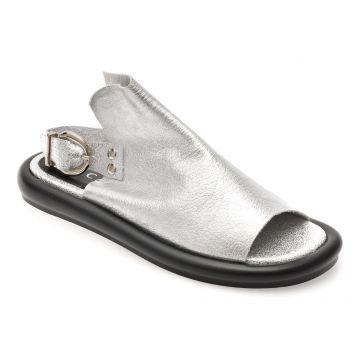 Sandale EPICA argintii, 3642337, din piele naturala