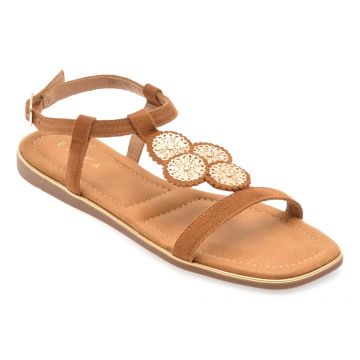 Sandale EPICA maro, 82967, din piele intoarsa