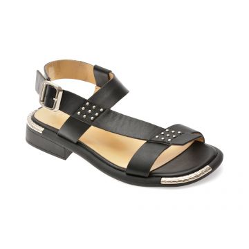 Sandale EPICA negre, 168151, din piele naturala