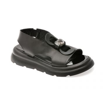 Sandale EPICA negre, 4004044, din piele naturala