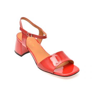 Sandale EPICA rosii, 32083, din piele naturala lacuita