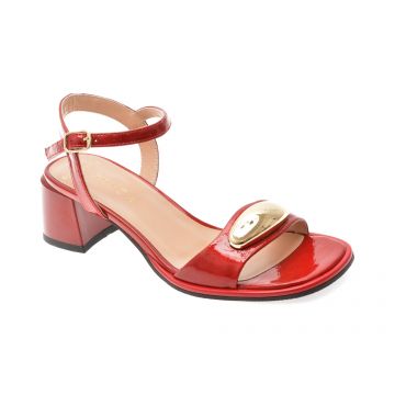 Sandale EPICA rosii, 6020255, din piele naturala lacuita