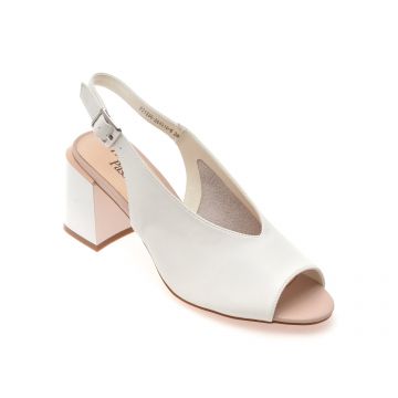 Sandale FLAVIA PASSINI albe, 1536, din piele naturala