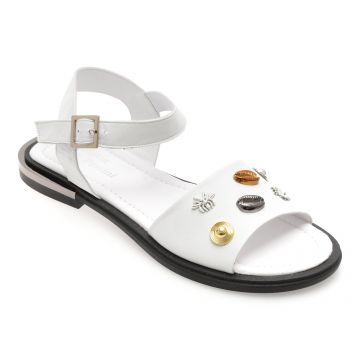 Sandale FLAVIA PASSINI albe, 2061767, din piele naturala