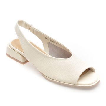 Sandale FLAVIA PASSINI albe, 2636, din piele naturala