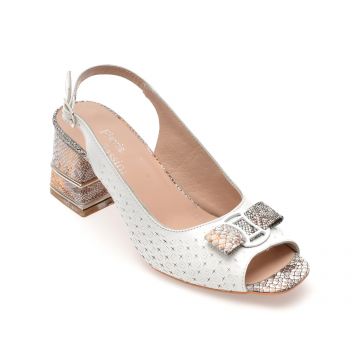 Sandale FLAVIA PASSINI albe, 4411594, din piele naturala