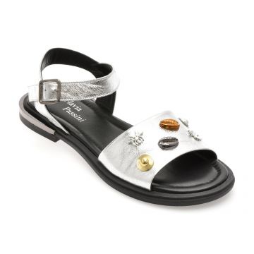 Sandale FLAVIA PASSINI argintii, 2061767, din piele naturala