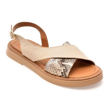 Sandale FLAVIA PASSINI bej, 22043, din piele naturala