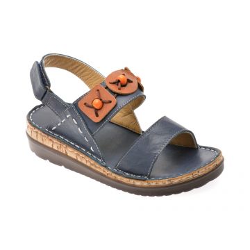 Sandale FLAVIA PASSINI bleumarin, 4615, din piele naturala