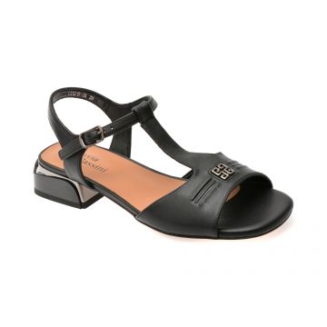 Sandale FLAVIA PASSINI negre, 1215, din piele naturala