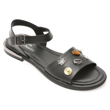 Sandale FLAVIA PASSINI negre, 2061767, din piele naturala