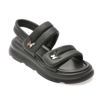 Sandale FLAVIA PASSINI negre, 31001, din piele ecologica