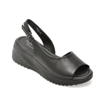 Sandale FLAVIA PASSINI negre, 77533, din piele naturala