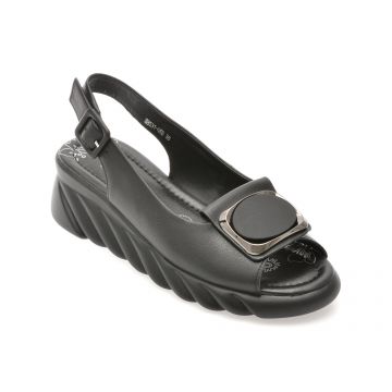 Sandale FLAVIA PASSINI negre, 88531, din piele naturala