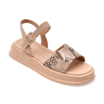 Sandale FLAVIA PASSINI nude, 1143D26, din piele naturala