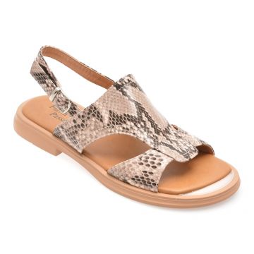 Sandale FLAVIA PASSINI nude, 1277C23, din piele naturala