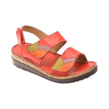 Sandale FLAVIA PASSINI rosii, 4620, din piele naturala