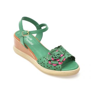 Sandale FLAVIA PASSINI verzi, 10101, din piele naturala