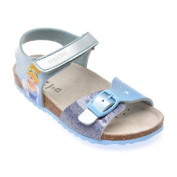 Sandale GEOX albastre, J558MG, din piele ecologica