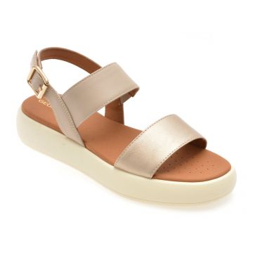 Sandale GEOX bej, D550NA, din piele ecologica