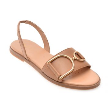 Sandale GEOX maro, D35SDA, din piele naturala