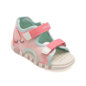 Sandale GEOX roz, B5517A, din material textil