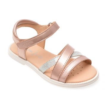 Sandale GEOX roz, J5235D, din piele ecologica