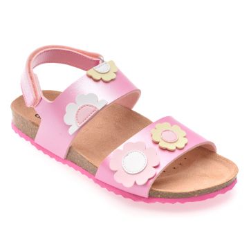 Sandale GEOX roz, J558MD, din piele ecologica