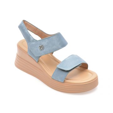 Sandale GRYXX albastre, 1328D16, din piele naturala