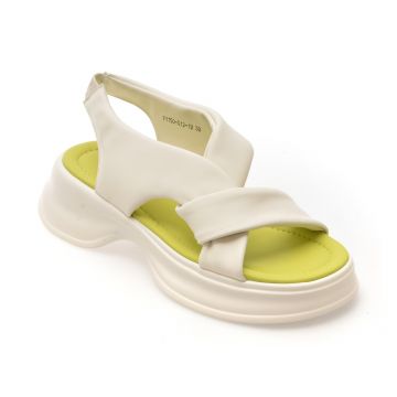 Sandale GRYXX albe, 1150G12, din piele naturala