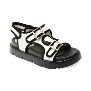 Sandale GRYXX albe, 1157D40, din piele naturala