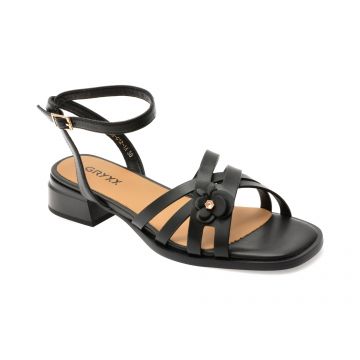 Sandale GRYXX negre, 1268G12, din piele naturala