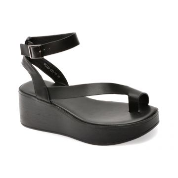 Sandale GRYXX negre, 1339C23, din piele naturala