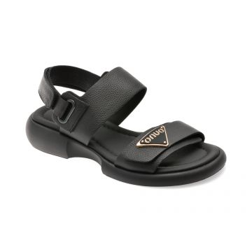 Sandale GRYXX negre, 734017, din piele naturala