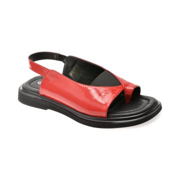 Sandale GRYXX rosii, 341123, din piele naturala lacuita