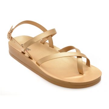 Sandale IMAGE aurii, 10728, din piele ecologica