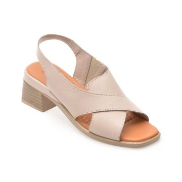 Sandale IMAGE gri, 12120, din piele naturala